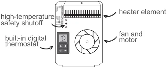 Dimplex 45215 Intelligent Fan Forced Heater - HEATER