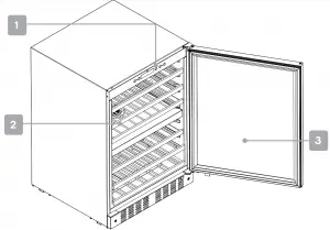 kogan 45 Bottle Dual Zone Wine Fridge 2