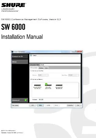 SHURE SW6000 ECA External Control Application pro