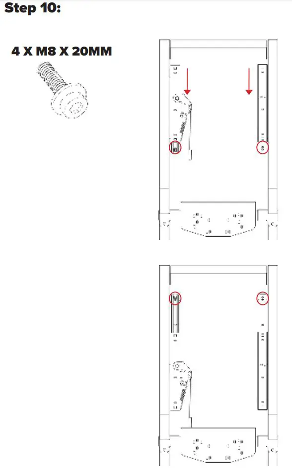 next level Racing Challenger Cockpit Instruction Manual - ASSEMBLY Step 10