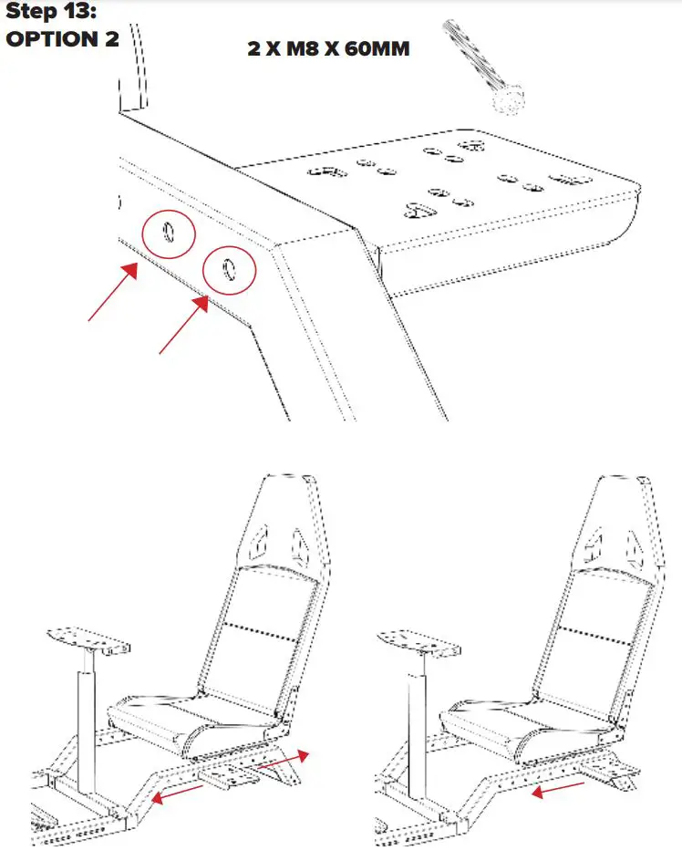 next level Racing Challenger Cockpit Instruction Manual - ASSEMBLY Step 13