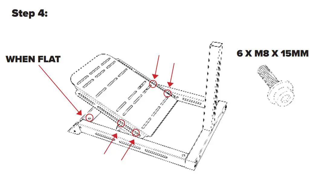next level Racing Challenger Cockpit Instruction Manual - ASSEMBLY Step 4