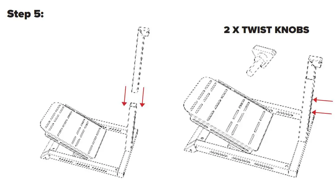 next level Racing Challenger Cockpit Instruction Manual - ASSEMBLY Step 5