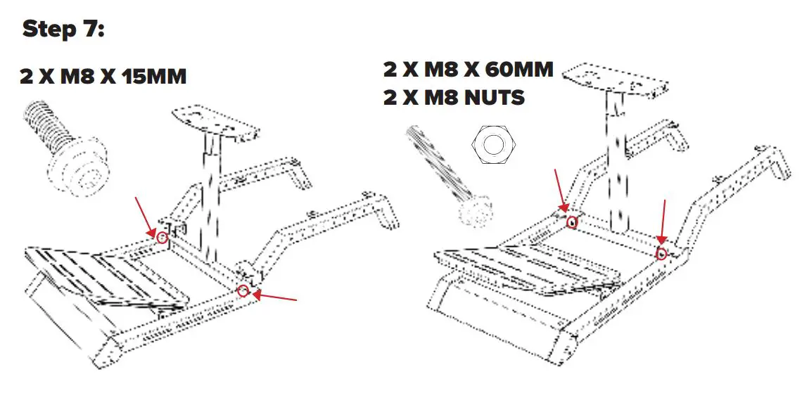 next level Racing Challenger Cockpit Instruction Manual - ASSEMBLY Step 7