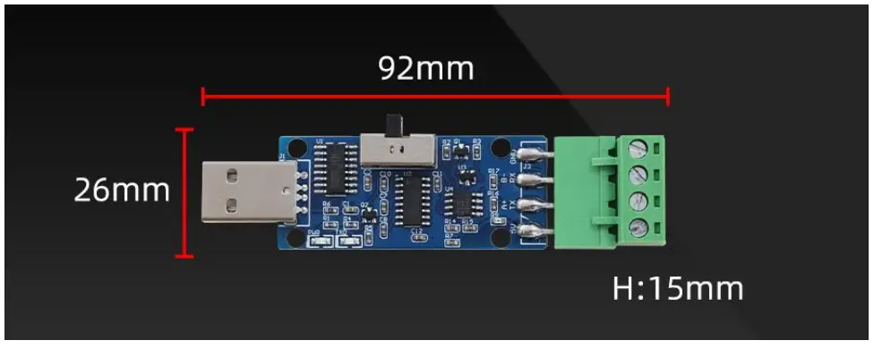 SONBUS HD813 TTL Controller - Product Size