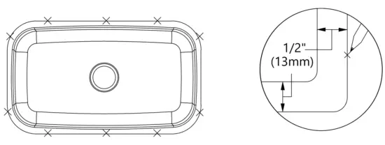 Kraus KA1AS17B Dex Stainless Steel Undermount Kitchen Sinks - Brackets