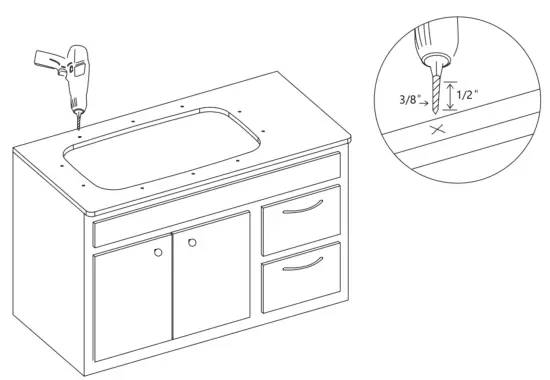 Kraus KA1AS17B Dex Stainless Steel Undermount Kitchen Sinks - Countertop4