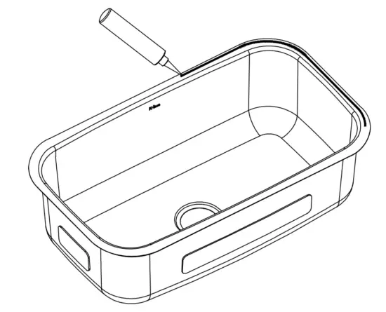 Kraus KA1AS17B Dex Stainless Steel Undermount Kitchen Sinks - Countertop6