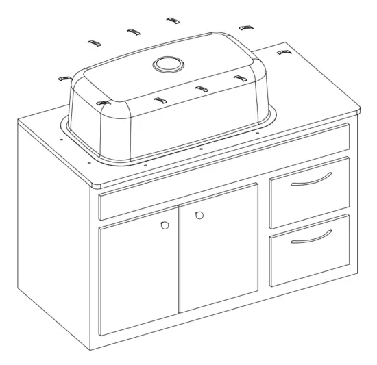 Kraus KA1AS17B Dex Stainless Steel Undermount Kitchen Sinks - Hardware