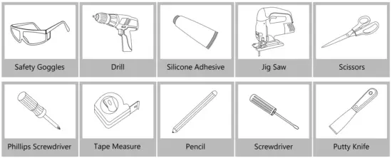 Kraus KA1AS17B Dex Stainless Steel Undermount Kitchen Sinks - Tools