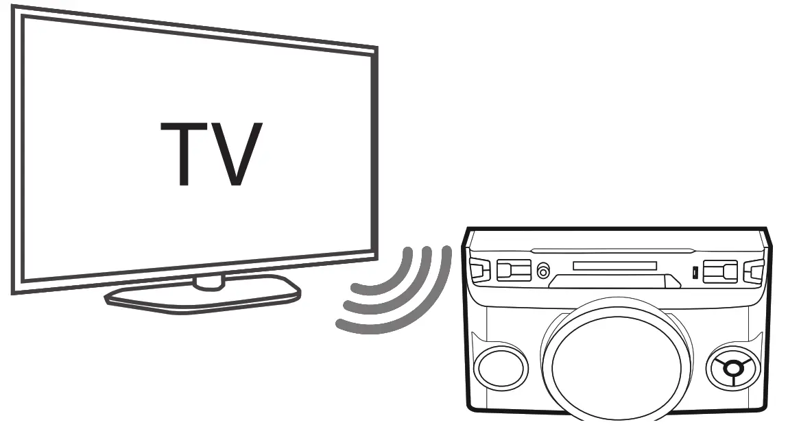 LG OM4560 Mini HiFi Audio Entertainment System with Bluetooth - FIG 1