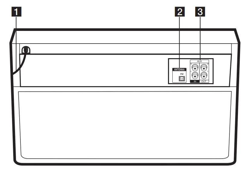 LG OM4560 Mini HiFi Audio Entertainment System with Bluetooth - FIG 2