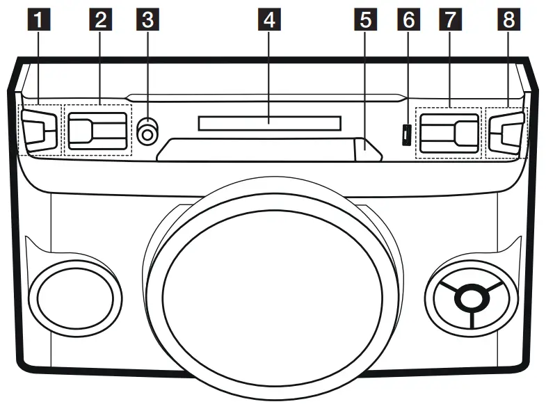 LG OM4560 Mini HiFi Audio Entertainment System with Bluetooth - FIG 3