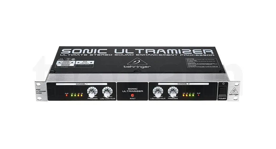 Behringer Sonic Ultramizer Su9920 Ultimate Stereo Sound Enhancement Processor User Guide
