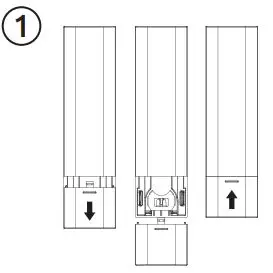 Link2Home Wireless Remote COntrol Outlet Indoor 2+5 Instruction Manual - Locate the battery compartment