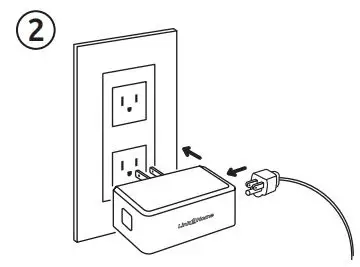 Link2Home Wireless Remote COntrol Outlet Indoor 2+5 Instruction Manual - Plug the receiver into a standard AC