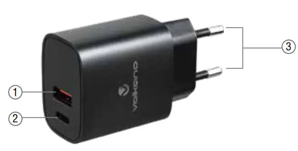volkano Wall Charger IDENTIFYING PARTS