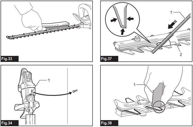 makita UH009G Cordless Hedge Trimmer - overview 10