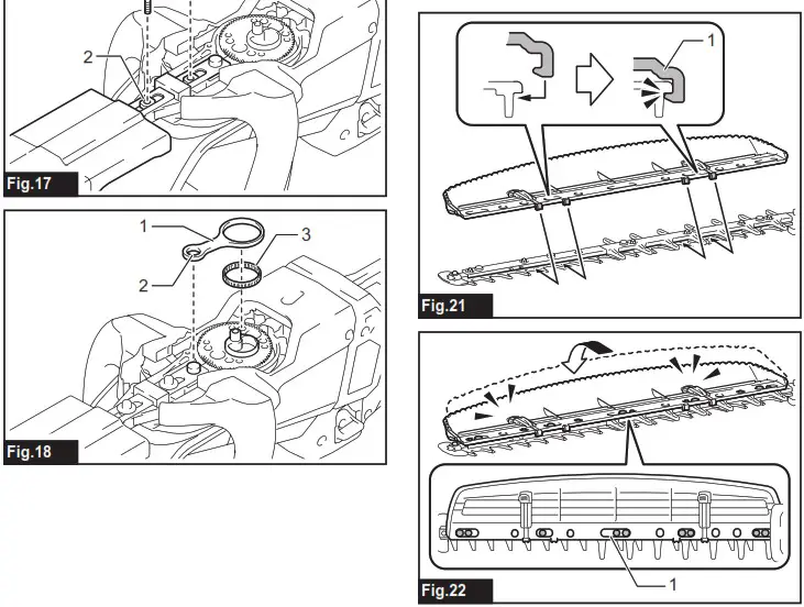 makita UH009G Cordless Hedge Trimmer - overview 6