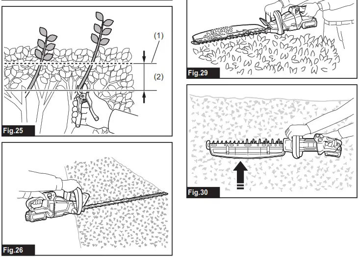 makita UH009G Cordless Hedge Trimmer - overview 8