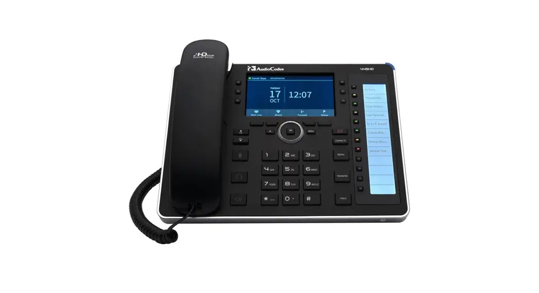 Audiocodes 445hd Ip Phone With Microsoft Skype For Business User Guide
