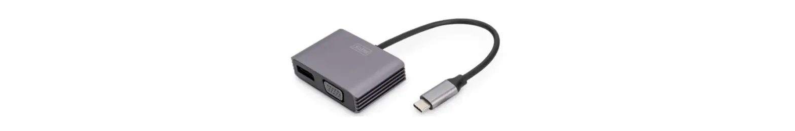 Digitus Da-70827 Usb Type C 4k 2 In 1 Displayport + Vga Graphics Adapter Installation Guide Digitus Da-70827 Usb Type C 4k 2 In 1 Displayport + Vga Graphics Adapter Installation Guide