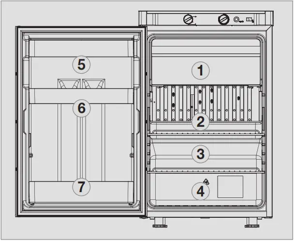 DOMETIC Absorption-Refrigerator - Gas operation (Liquid gas)