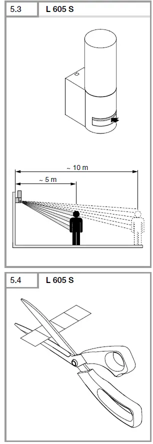 STEINEL L 605 S Outdoor Lights with motion detec-fig11