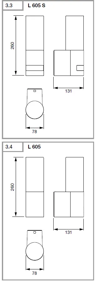 STEINEL L 605 S Outdoor Lights with motion detec-fig3