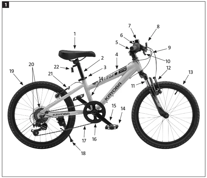 KAYOBA 006371 Mountain Bike - fig1