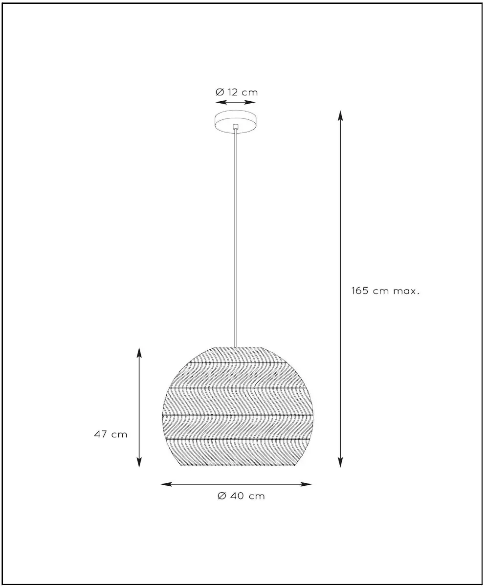 03437 MOLOKO Pendant Light Dimension