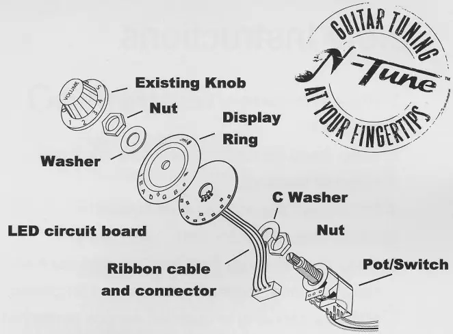 N Tune Onboard Chromatic Tuner - instructions