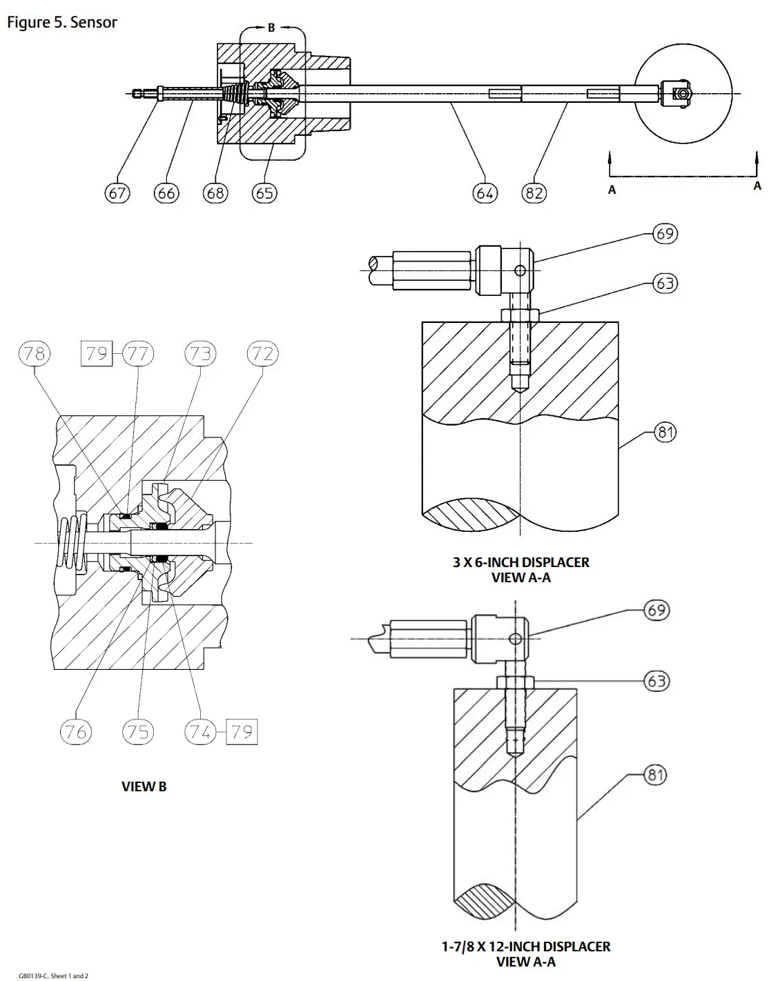 EMERSON D103216X012 Fisher L2SJ Low Emission Liquid Level Controller Instruction Manual - Figure 5