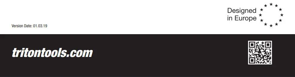 triton 15A Contractor Saw Module 10″ Instructions