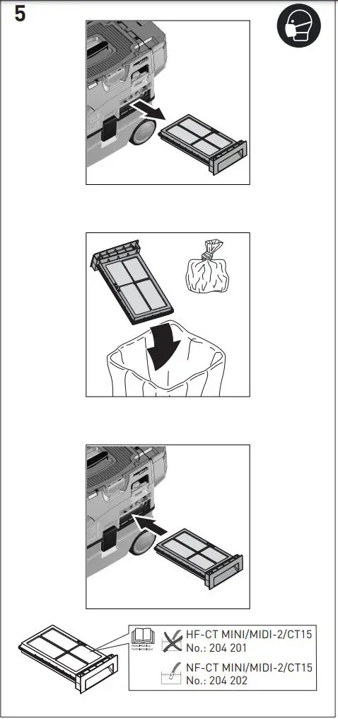 FESTOOL CTC MIDI I Cordless Mobile Dust extractor Instruction Manual - Fig 5