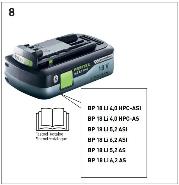 FESTOOL CTC MIDI I Cordless Mobile Dust extractor Instruction Manual - Fig 8