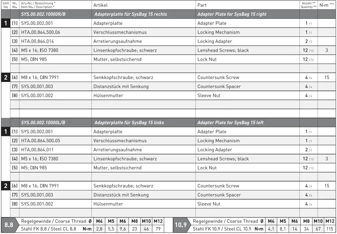 SW-MOTECH HTA.07.954.11001 Side Carrier 8