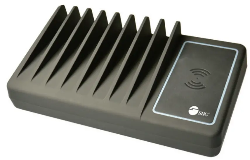 SIIG AC PW1R11 S1 10 Port USB A C and Wireless Charging Station - fig