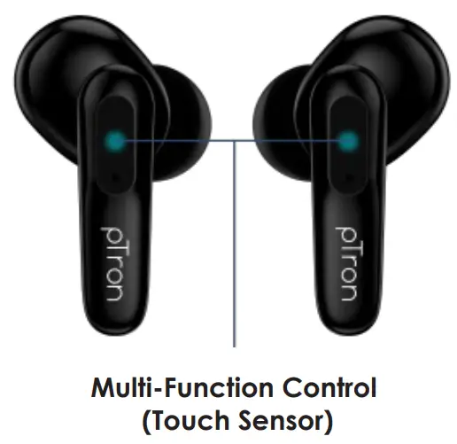pTron 492796669 Bassbuds Evo Truly Wireless Earbuds - 1