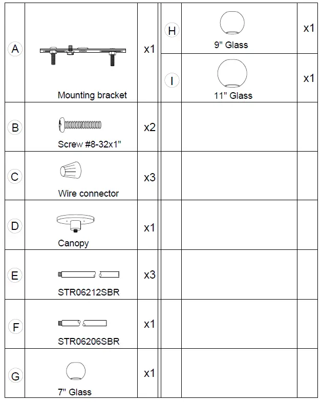 ET2 Contemporary Lighting E25156-BKNAB Nucleus 3-Light LED Pendant 1