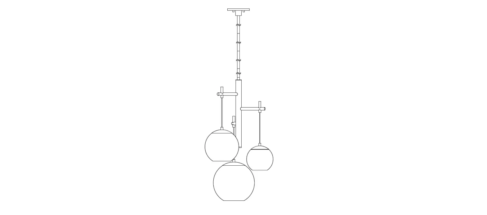 Et2 Contemporary Lighting E25156-bknab Nucleus 3-light Led Pendant Instruction Manual