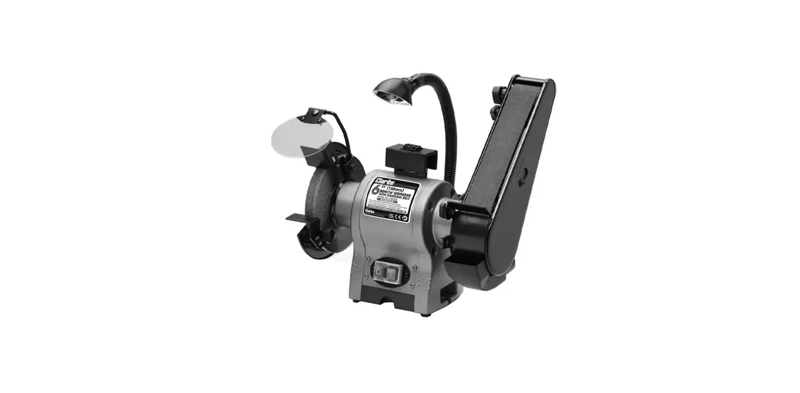 Clarke Cbg6sc Metalworker Bench Grinder With Sanding Belt Instruction Manual