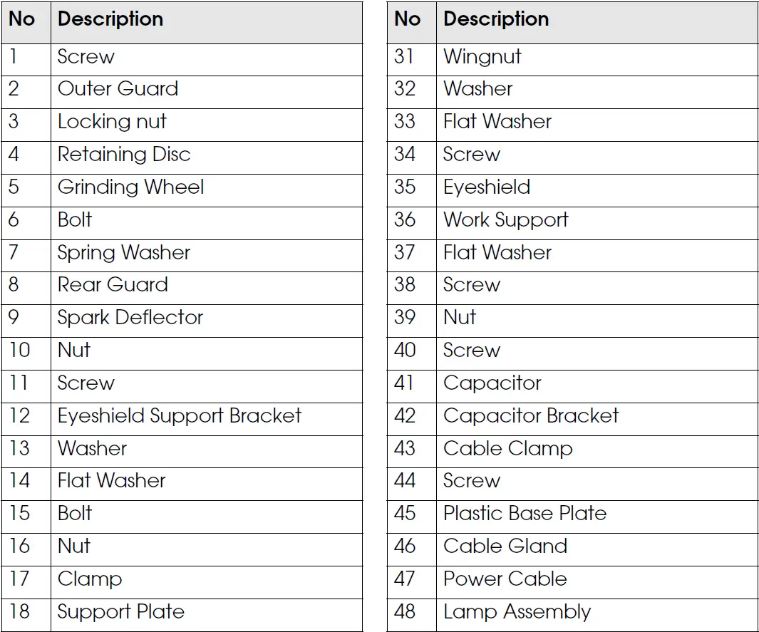 Clarke CBG6SC METALWORKER Bench Grinder with Sanding Belt fig 21