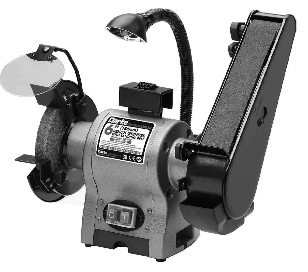 Clarke CBG6SC METALWORKER Bench Grinder with Sanding Belt product