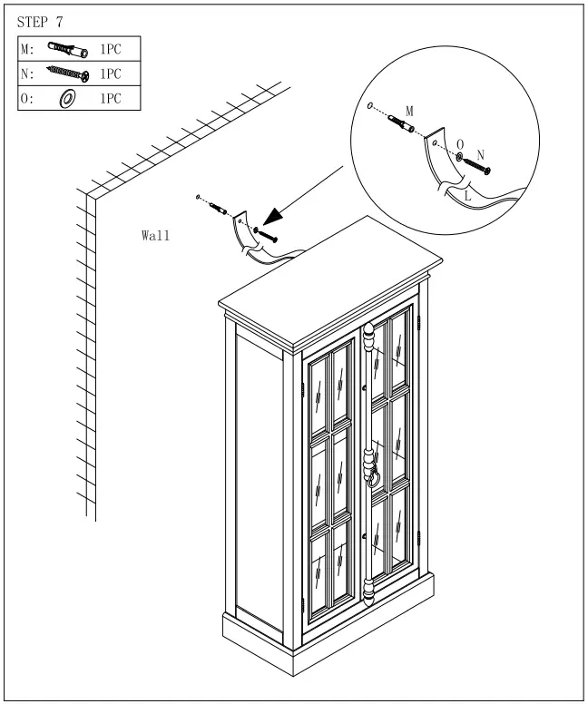Unbranded White 3-Tier Small Curio Cabinet-fig10