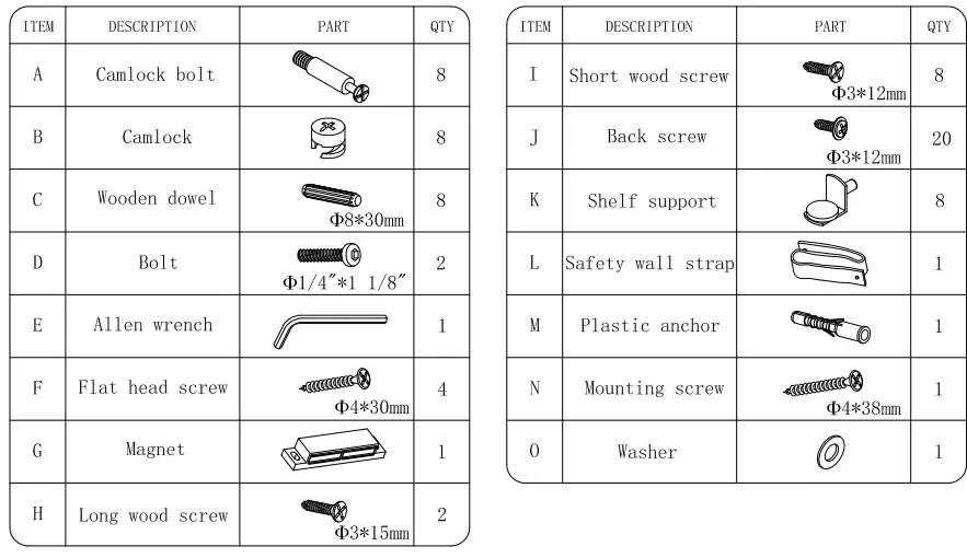 Unbranded White 3-Tier Small Curio Cabinet-fig3