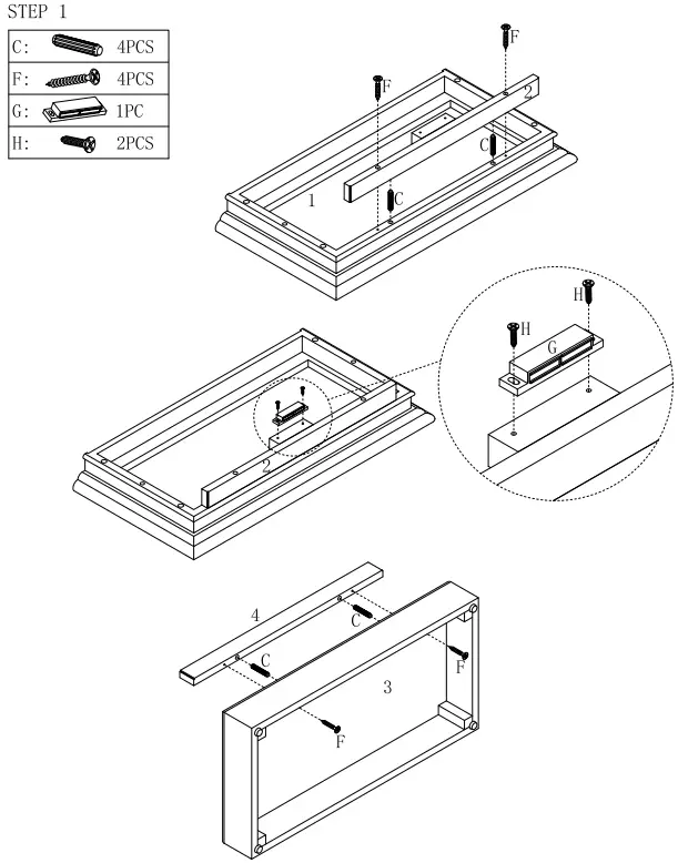 Unbranded White 3-Tier Small Curio Cabinet-fig5