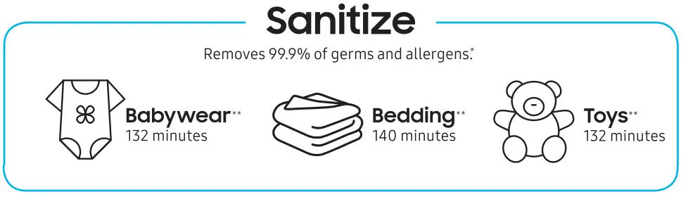 SAMSUNG AirDresser - sanitize