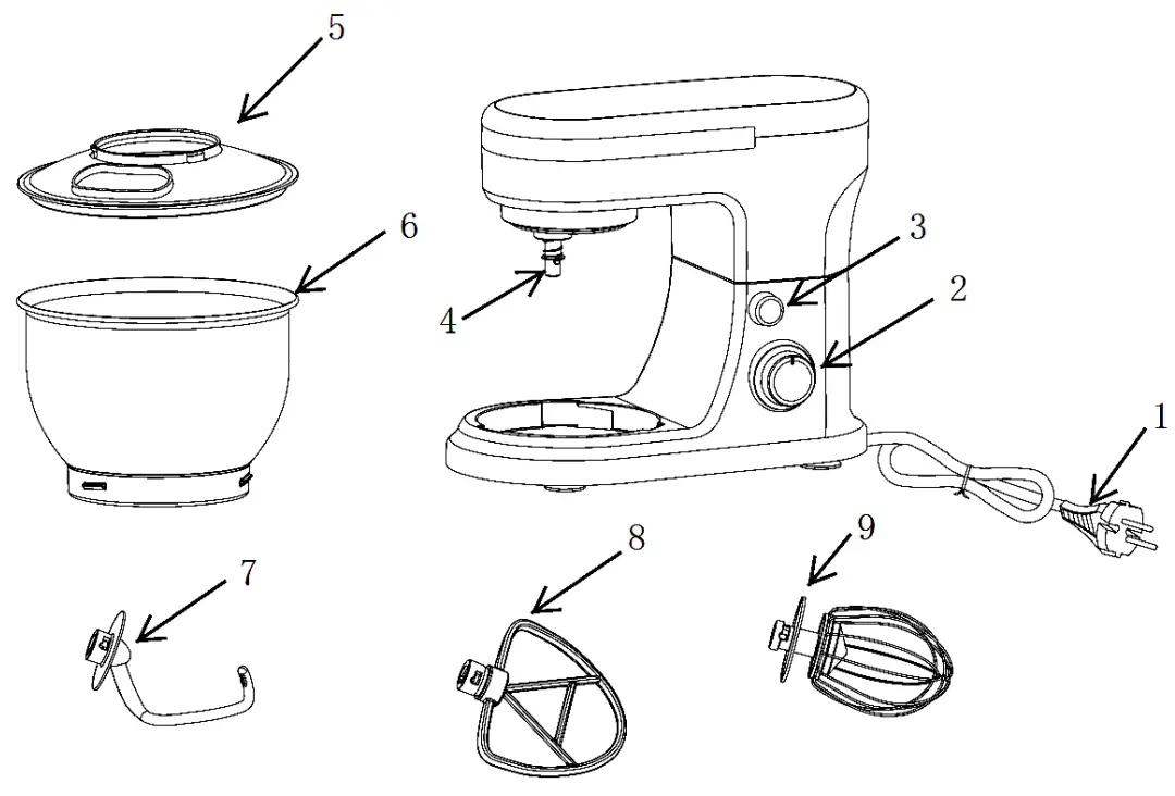 PowerPoint P8014KP Power Mixer parts