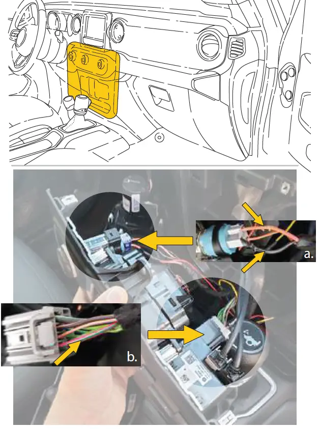 BRANDMOTION SUTV-8858 SummitView Jeep Wrangler Adjustable Rear Vision System 14